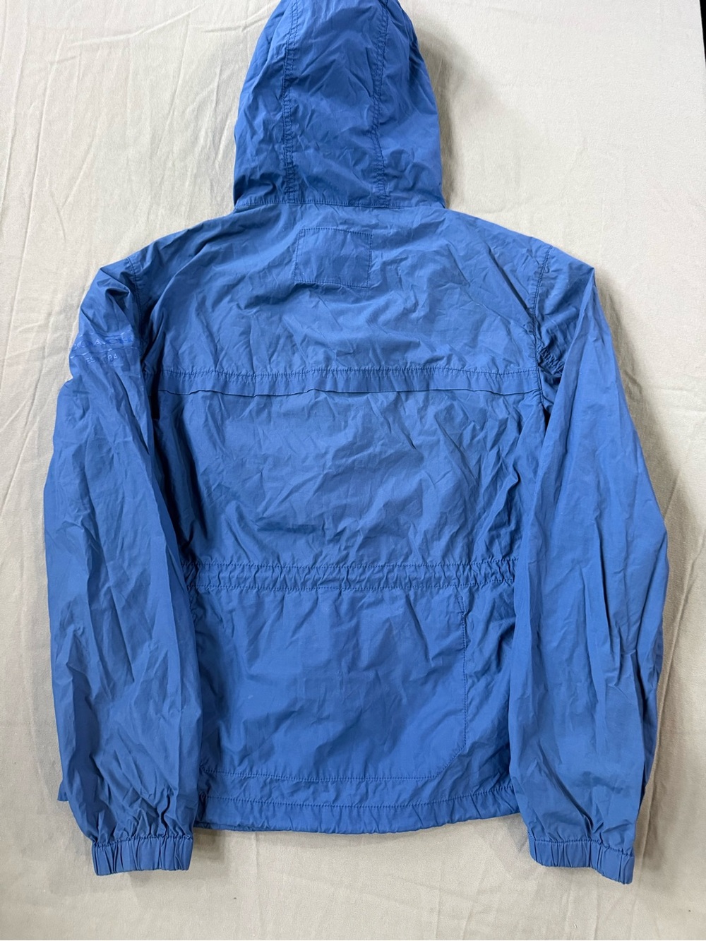 Vintage Coach NYC Hooded Lightweight Windbreaker Blue L - Picture 10 of 13
